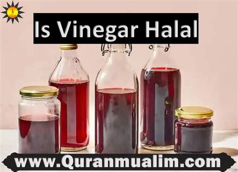 what is vinegar halal.